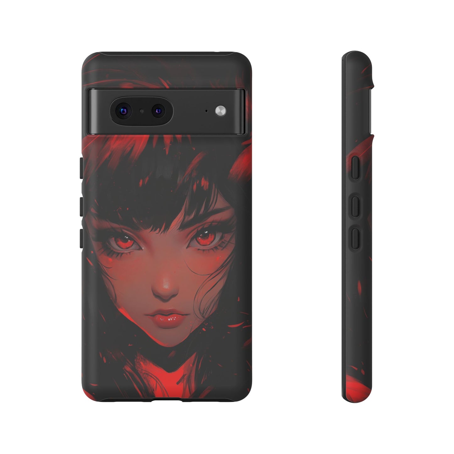 Fiery Gaze Anime Phone Case – iPhone, Google Pixel, Samsung Galaxy