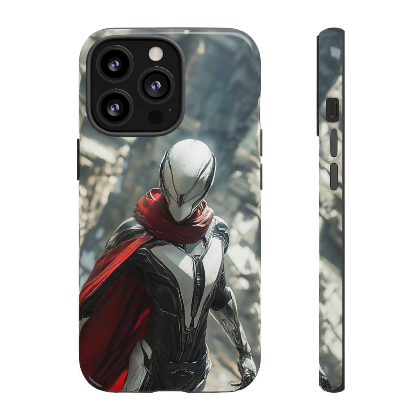 Crimson Sentinel Phone Case – iPhone, Google Pixel, Samsung Galaxy
