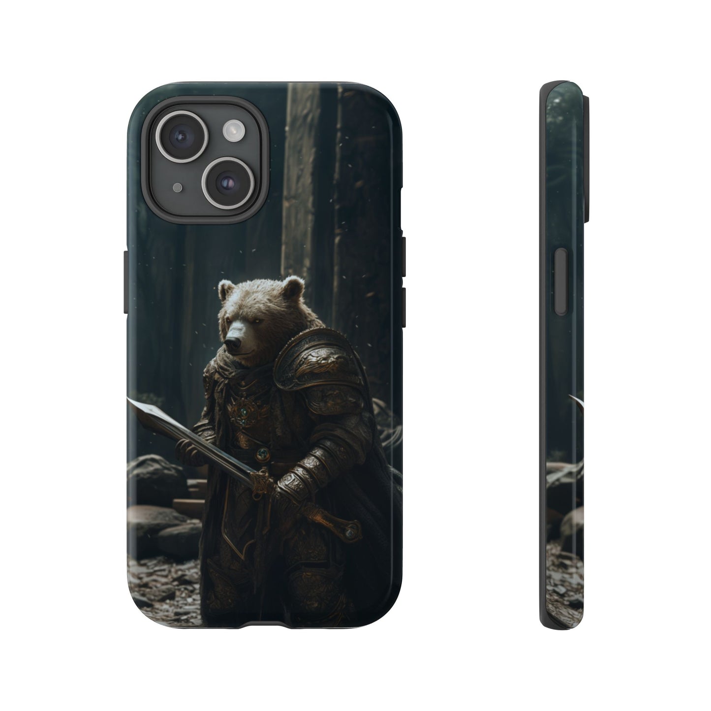 Medieval Bear Warrior Knight - Tough iPhone Case