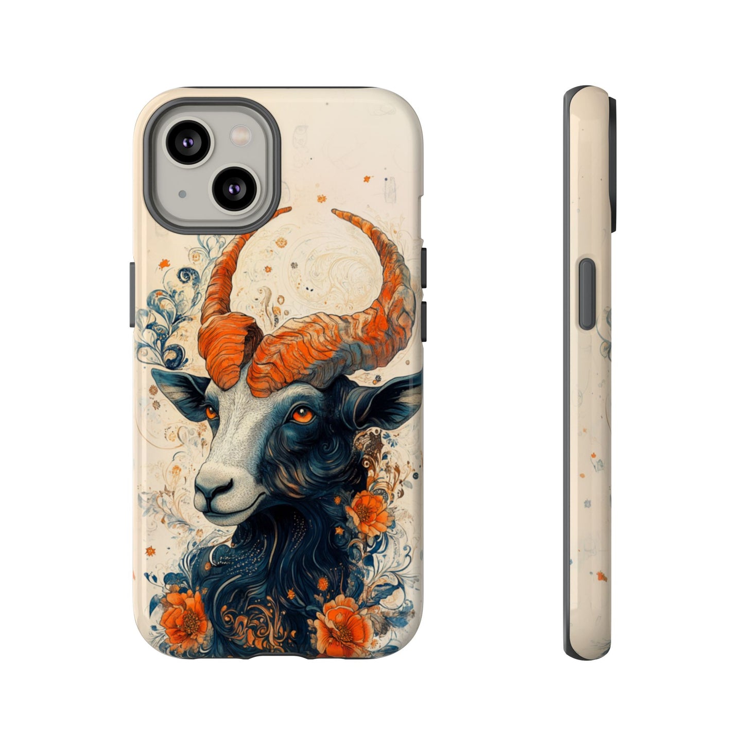 Capricorn Zodiac Artistic Floral Phone Case – iPhone, Google Pixel, Samsung Galaxy