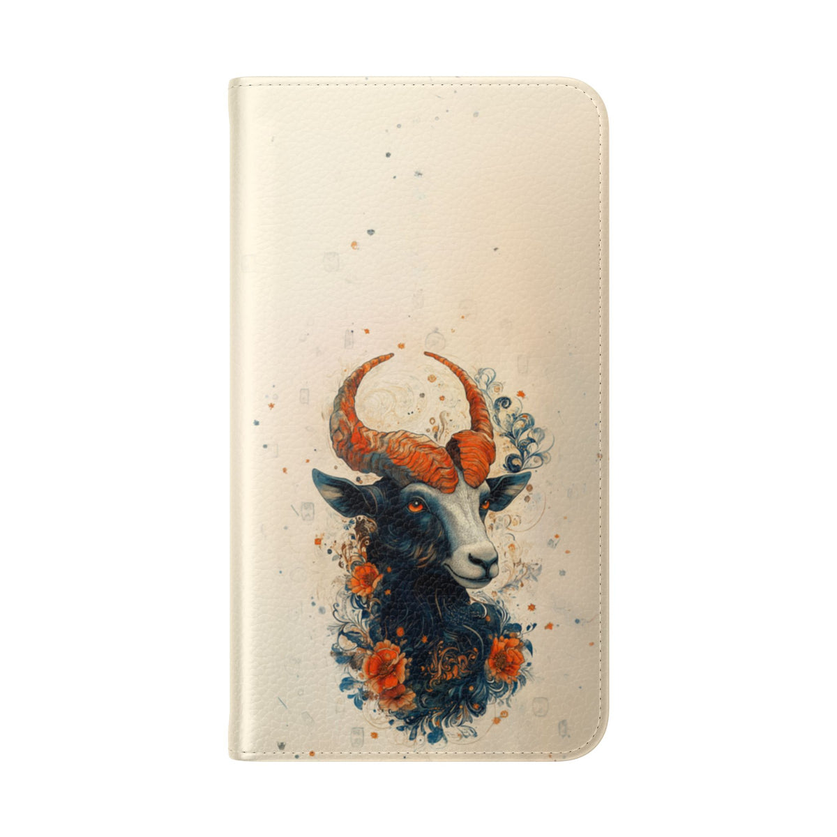 Capricorn Celestial Goat - Wallet Flip Case