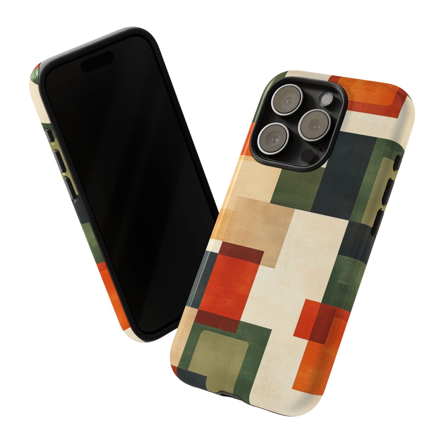 Mid-Century Modern Geometric Pattern Phone Case - iPhone, Google Pixel, Samsung Galaxy