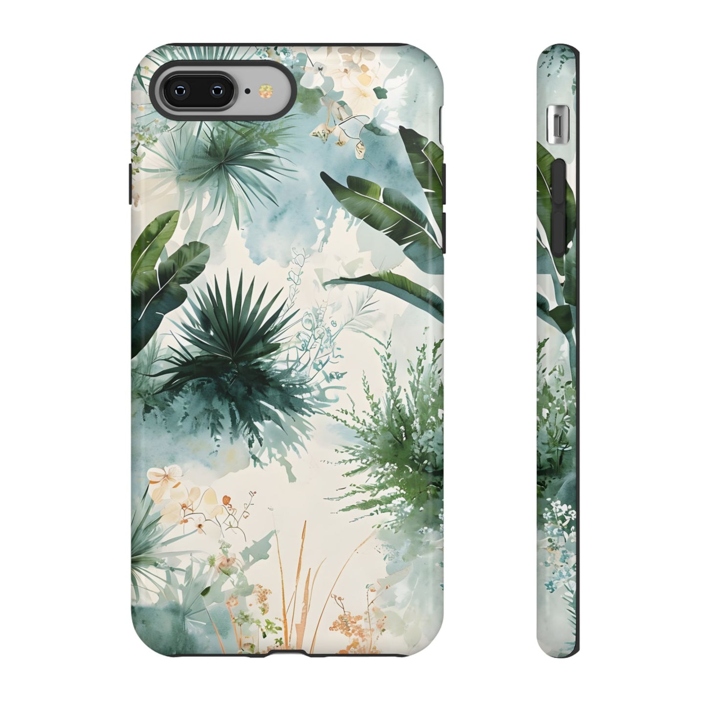Tropical Botanical Watercolor - Tough iPhone Case