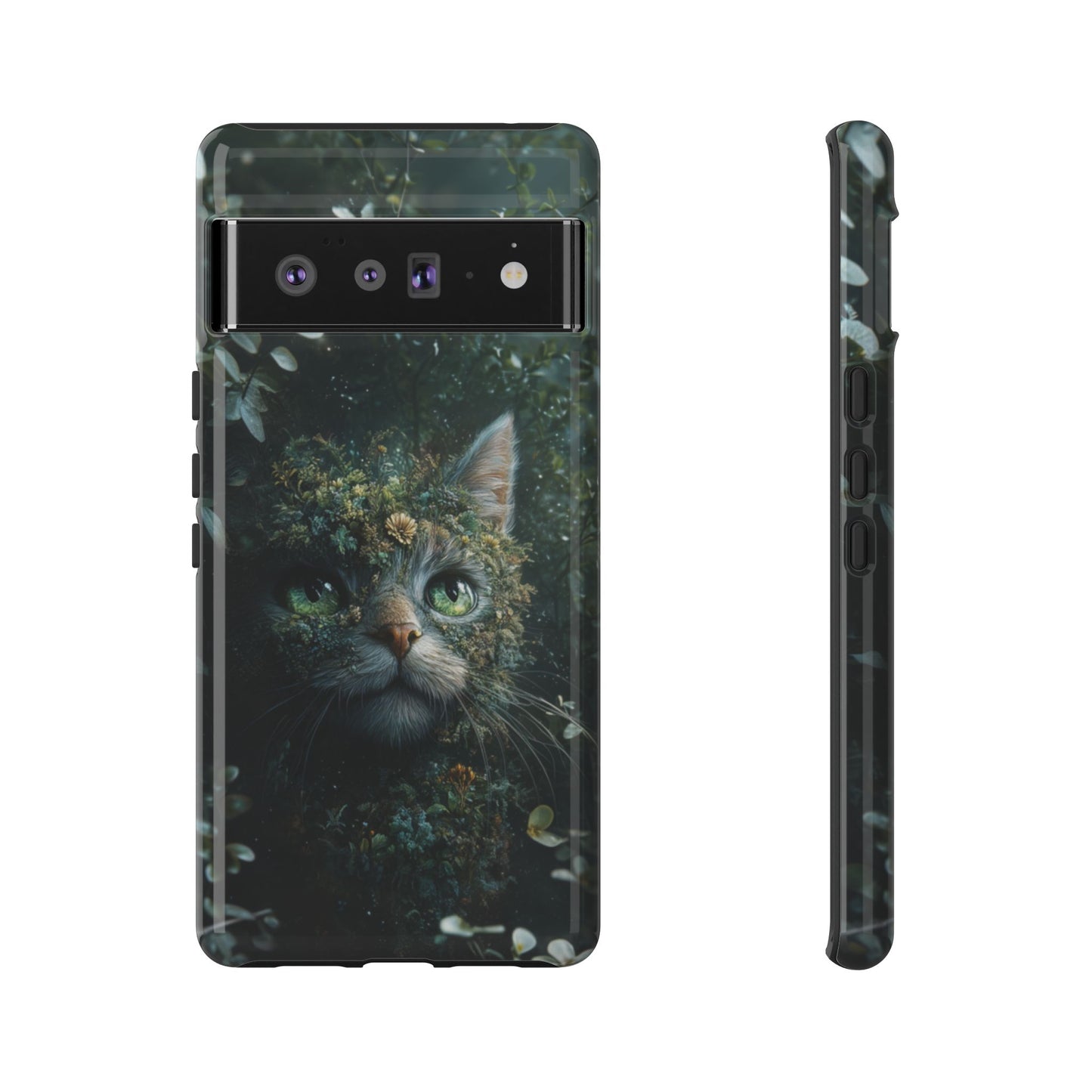 Forest Fantasy Cat Phone Case – iPhone, Google Pixel, Samsung Galaxy