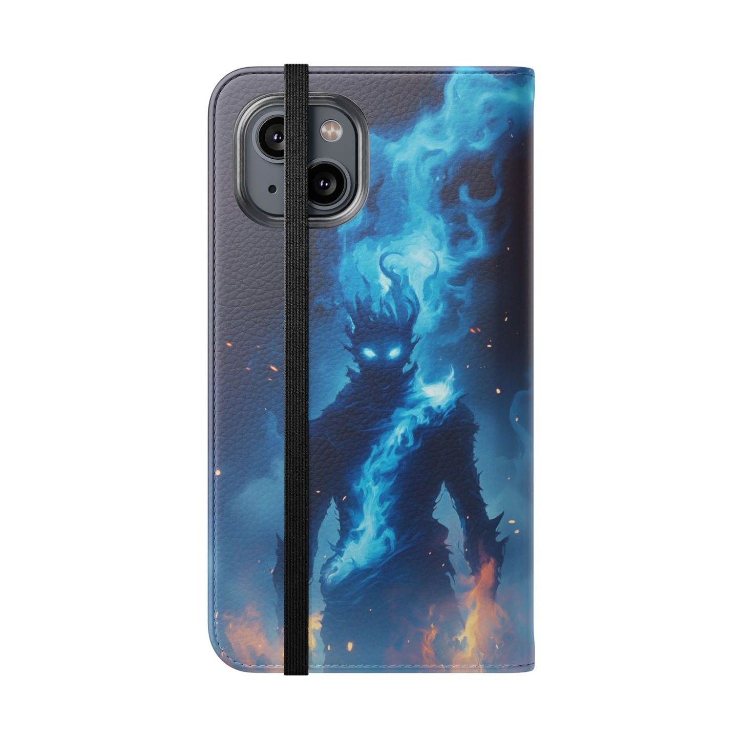 Blue Flame Spirit - Wallet Flip Case
