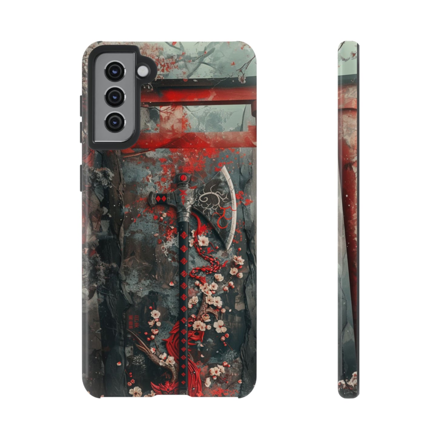Sakura Warrior Axe - Tough Samsung Galaxy Case