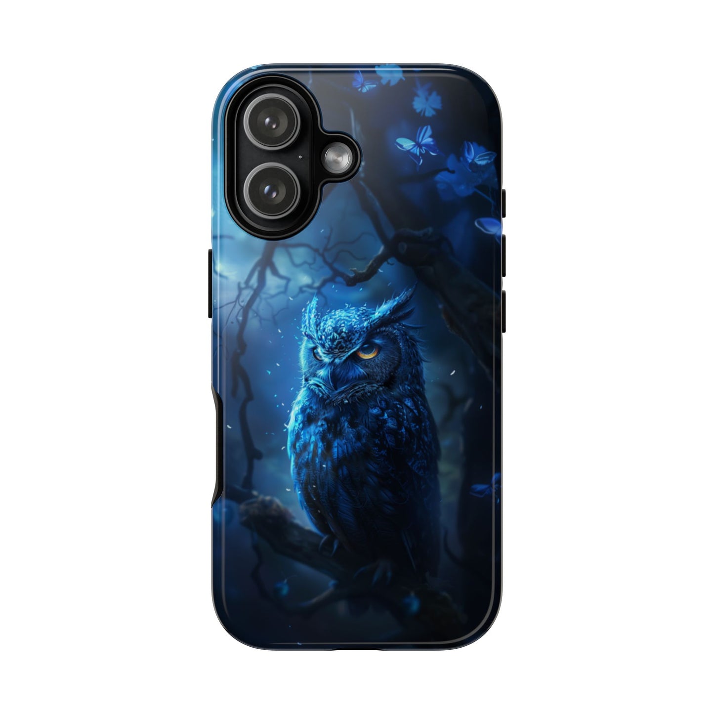 Azure Nocturne Owl – Tough iPhone Case