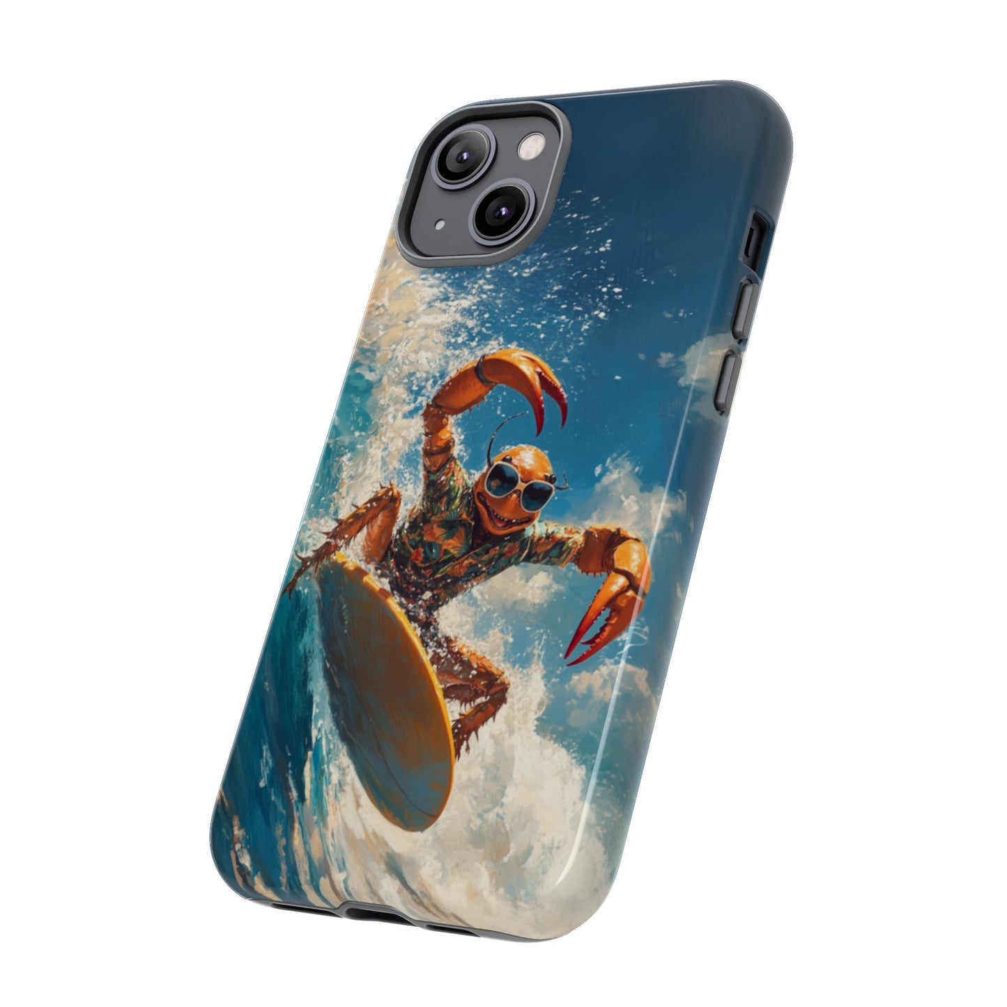 Surfing Crab - Tough iPhone Case