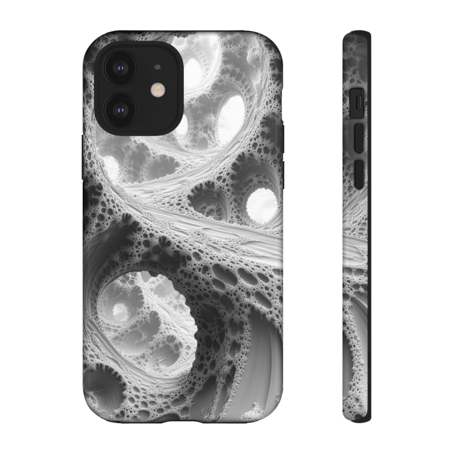 Monochrome Fractal – Tough iPhone Case