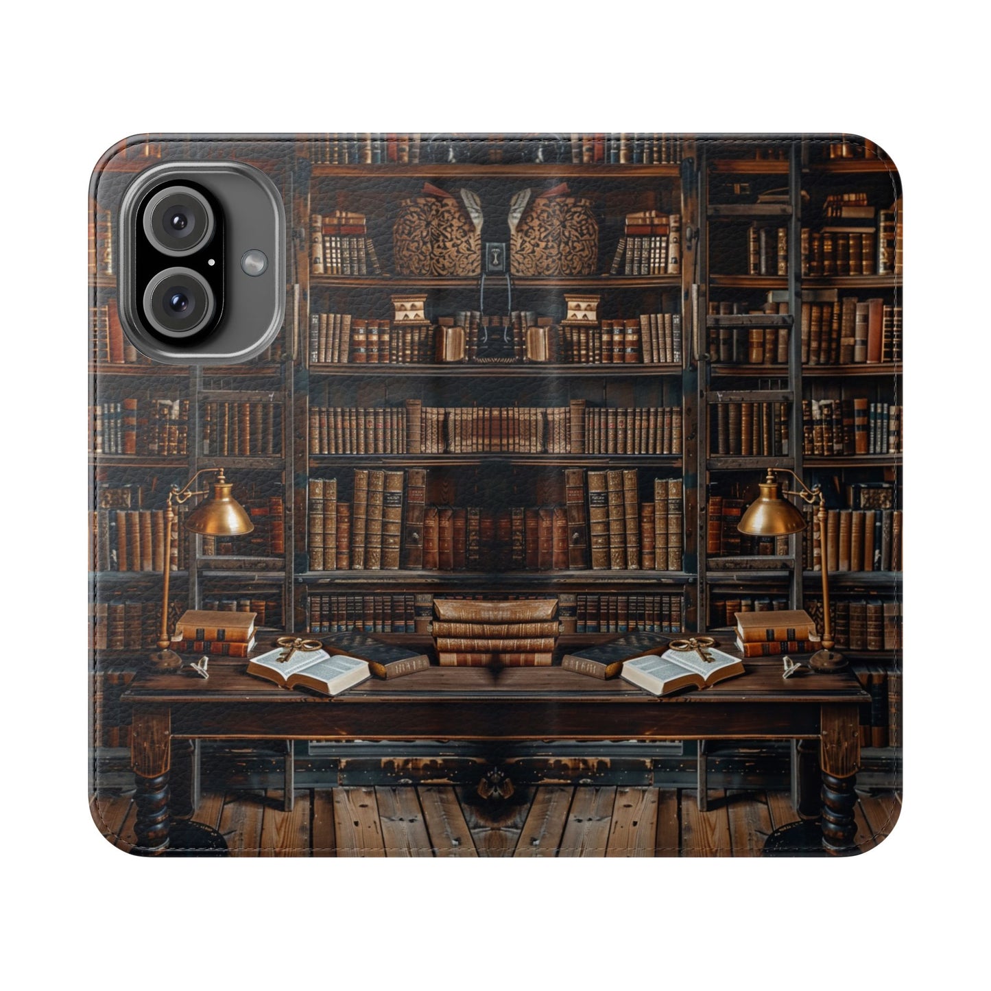 Old World Study - Wallet Flip Case