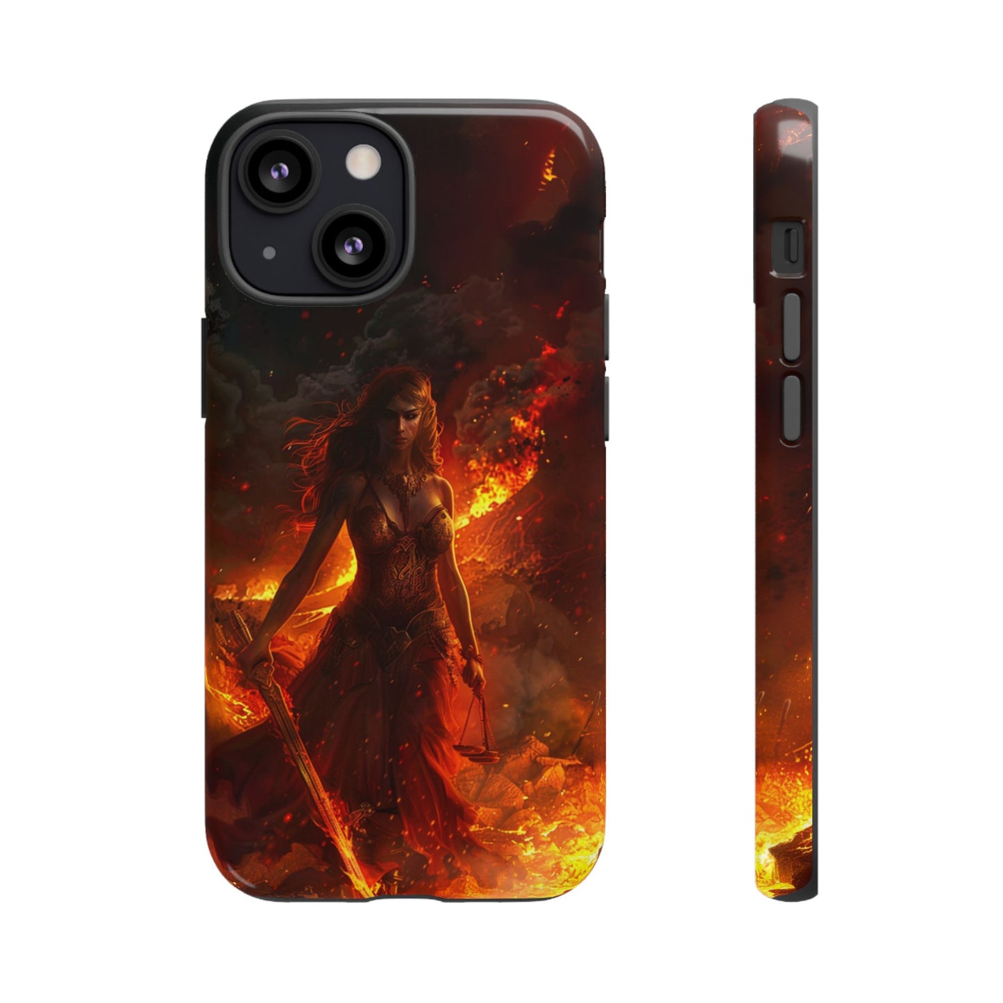 Fiery Goddess Nemesis Phone Case - iPhone, Google Pixel, Samsung Galaxy