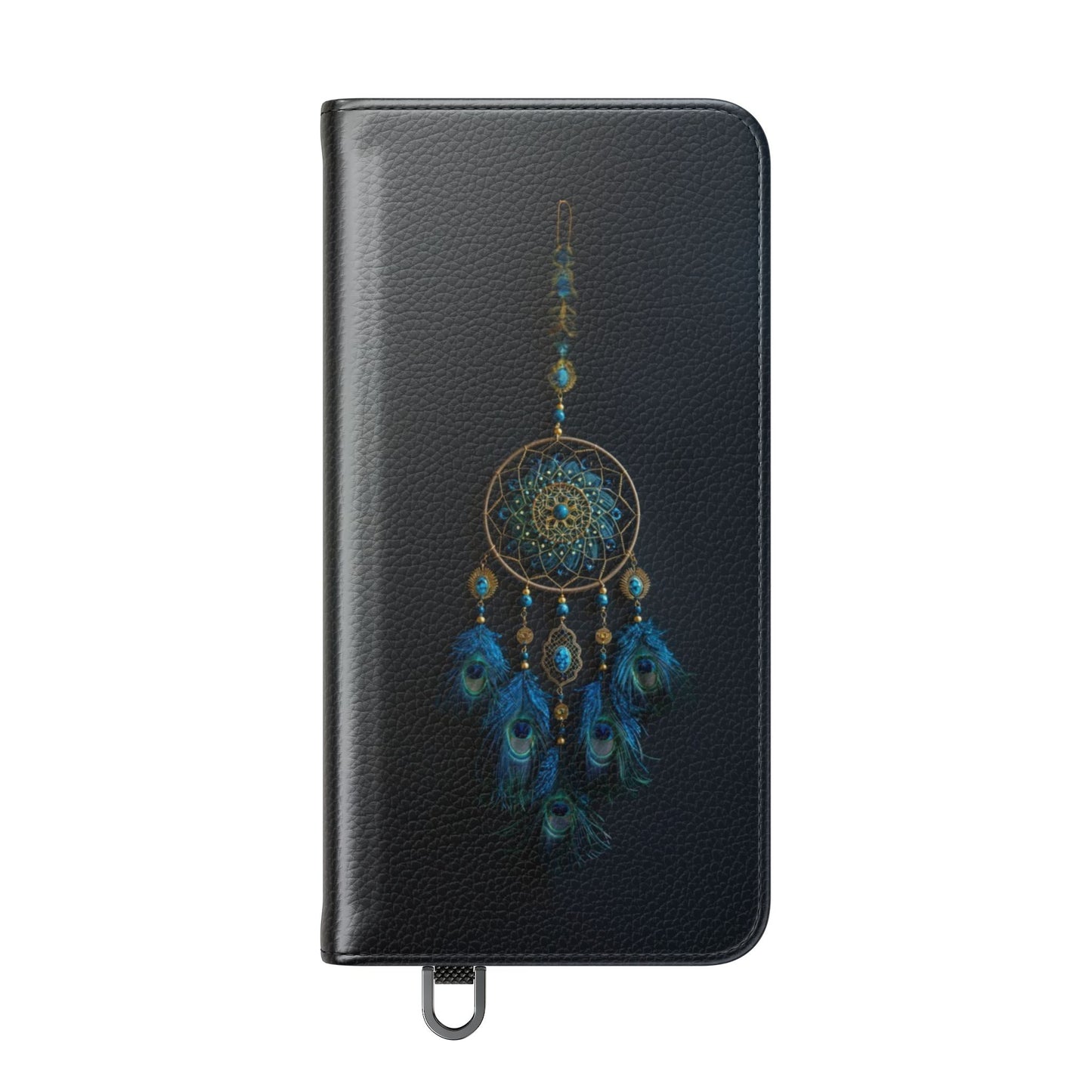 Peacock Feather Dreamcatcher - Wallet Flip Case
