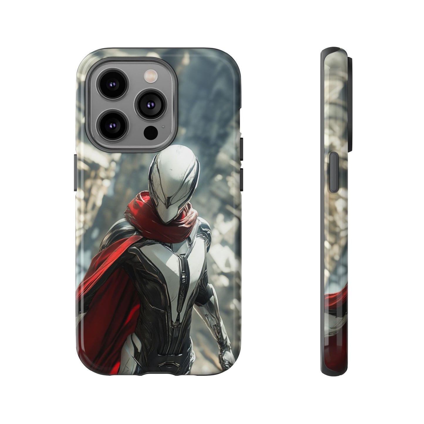 Crimson Sentinel Phone Case – iPhone, Google Pixel, Samsung Galaxy