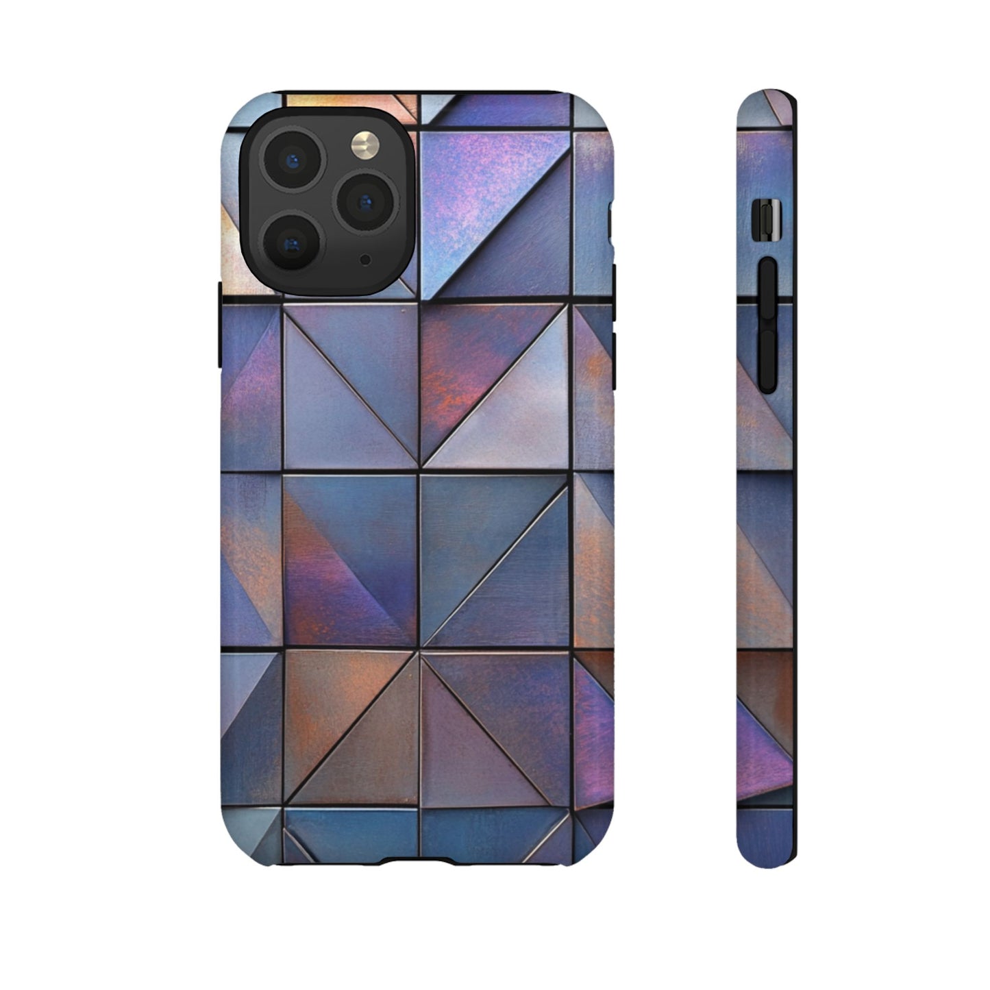 Iridescent Geometric Triangles Phone Case - iPhone, Samsung Galaxy, Google Pixel