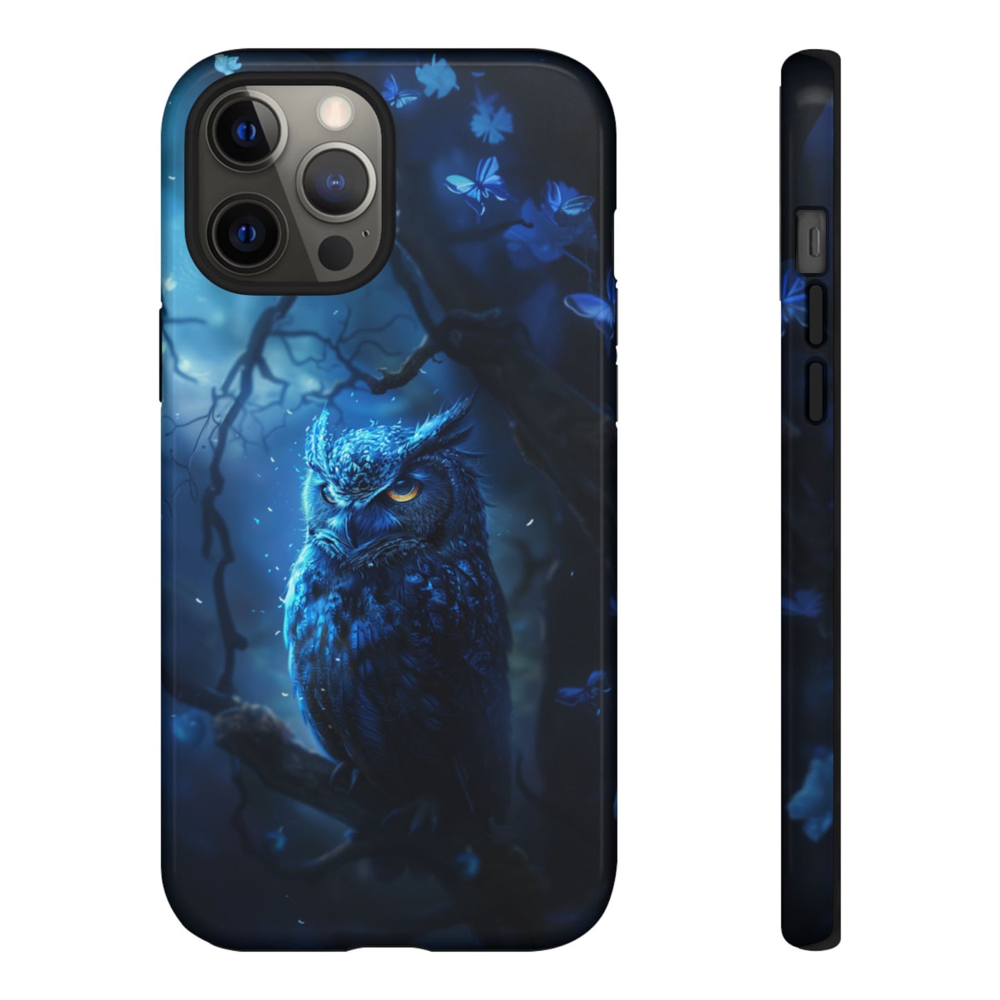 Azure Nocturne Owl – Tough iPhone Case