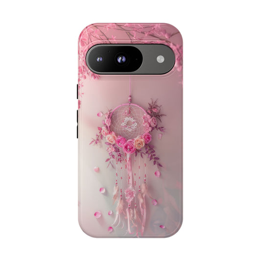 Pink Rose Dreamcatcher - Tough Google Pixel Case