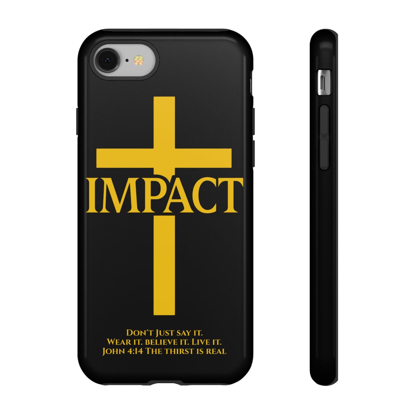 Impact Black/Gold - Tough iPhone Case