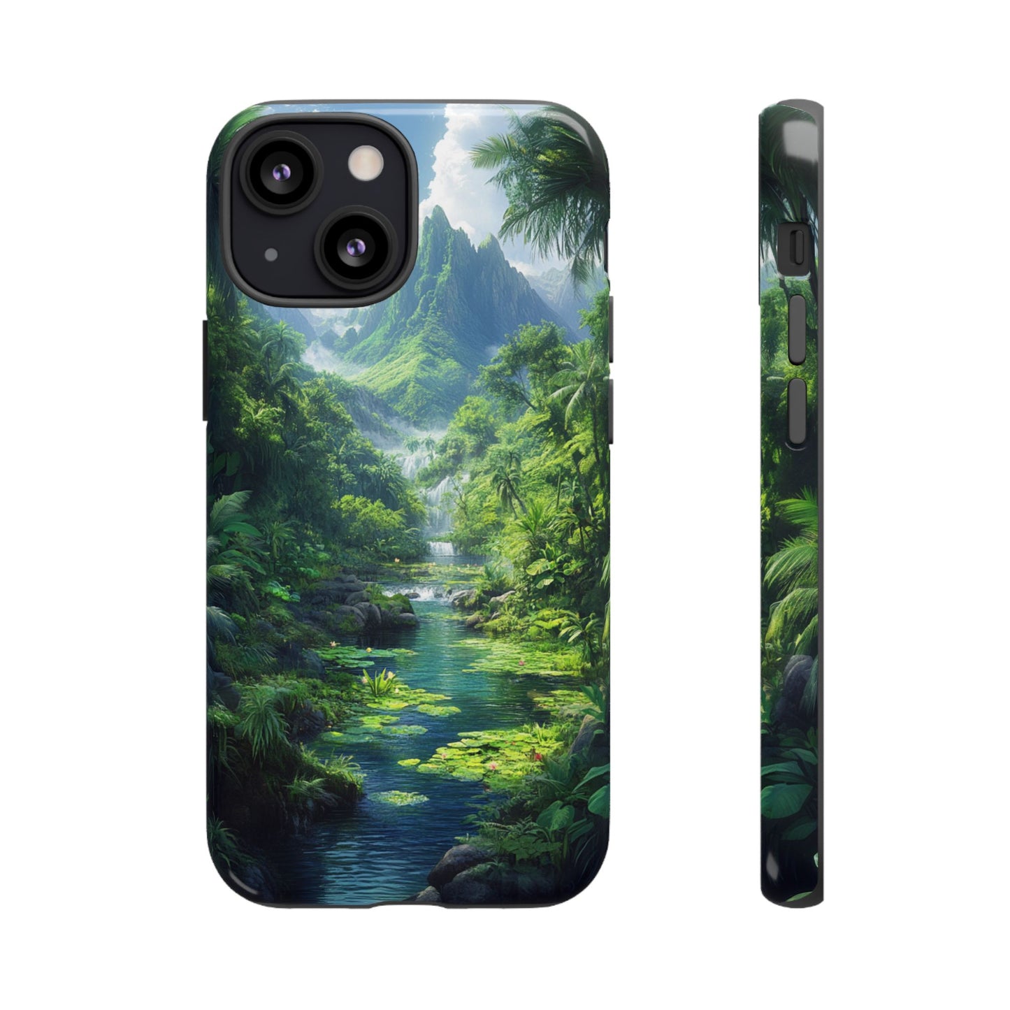 Verdant Jungle Cascade – Tough iPhone Case
