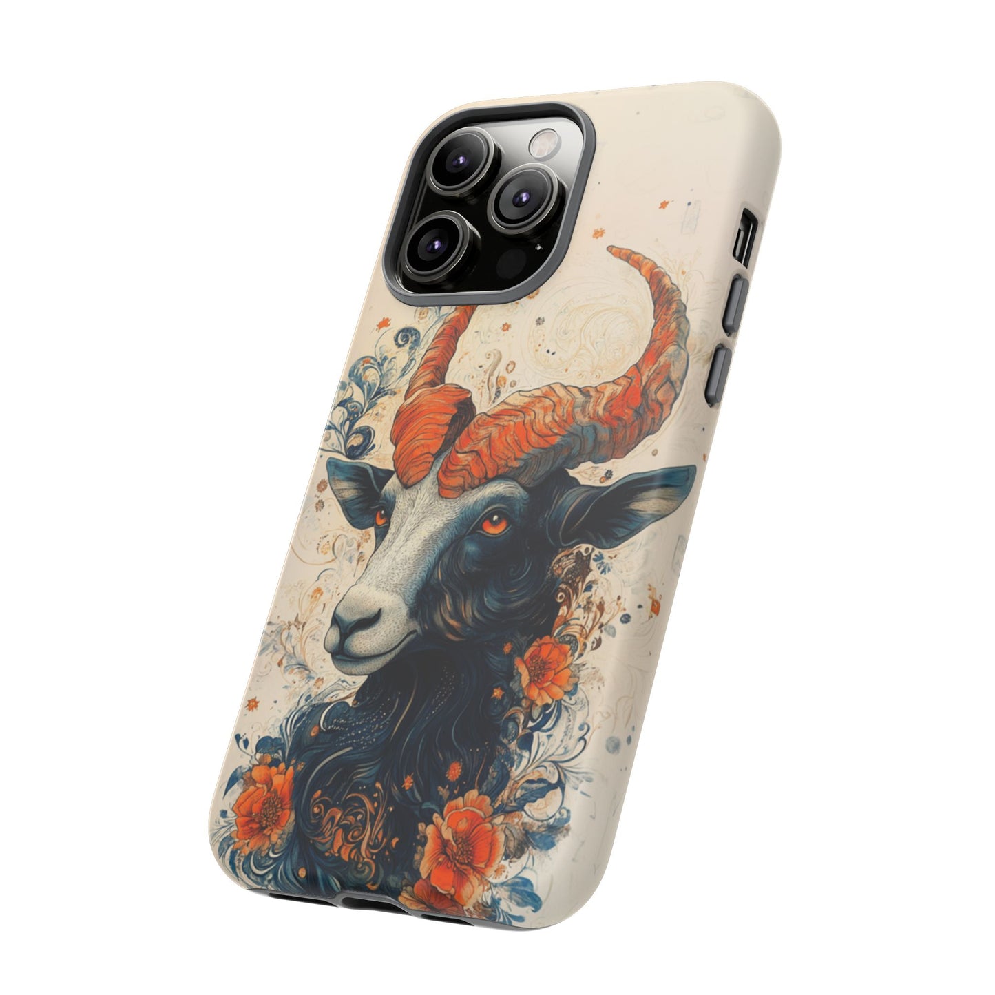 Capricorn Zodiac Artistic Floral Phone Case – iPhone, Google Pixel, Samsung Galaxy