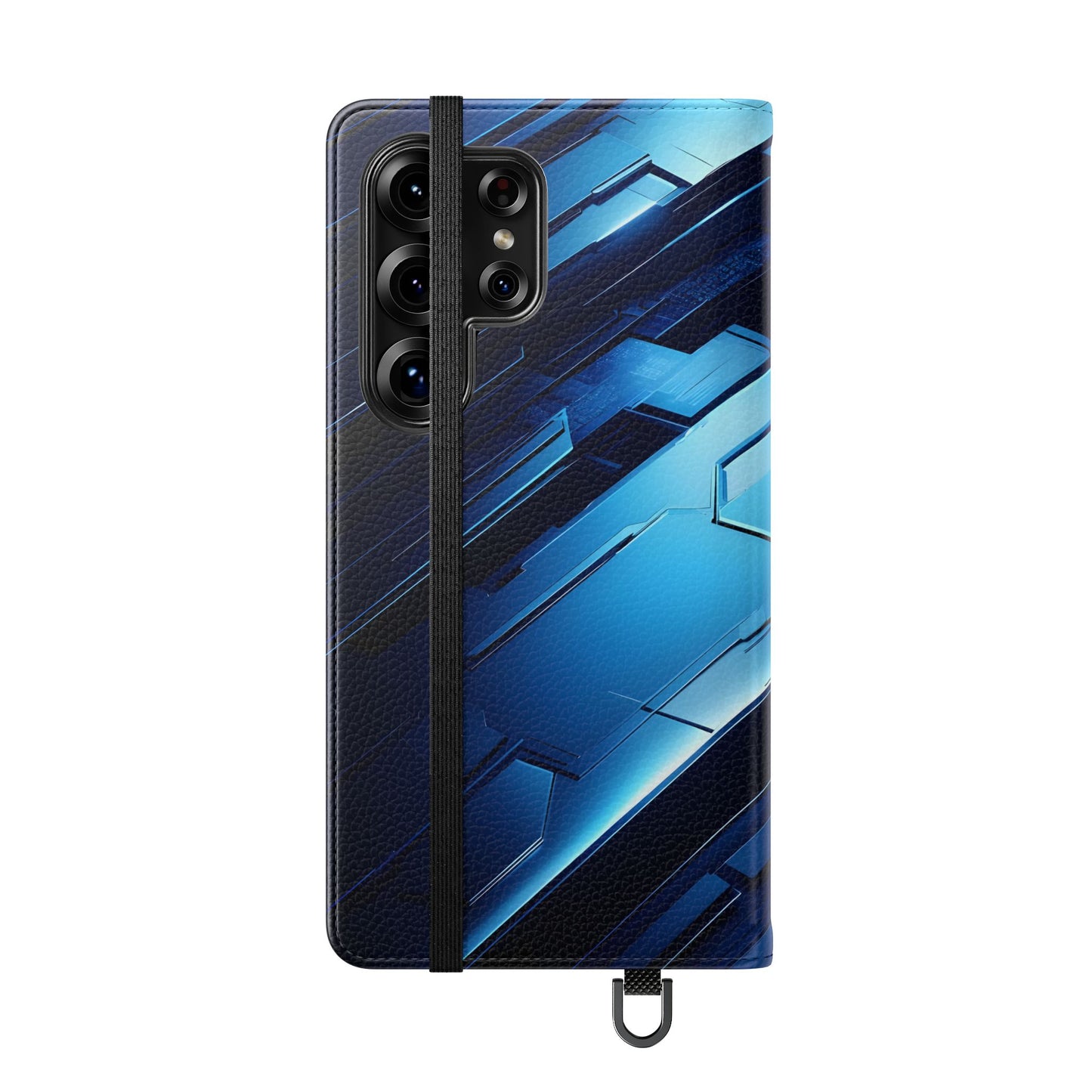 Blue Tech Matrix - Wallet Flip Case