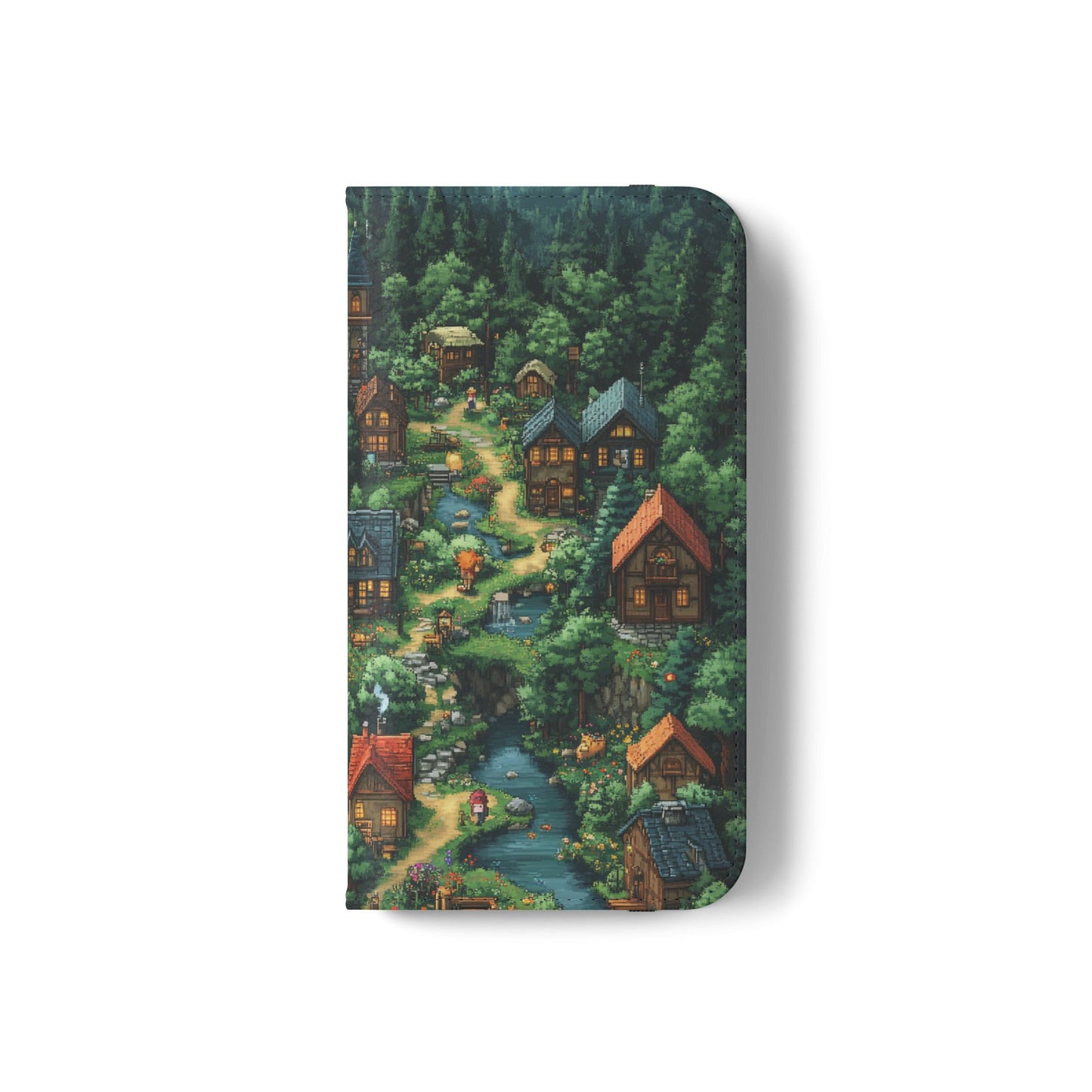 Pixel Forest Hamlet - Wallet Flip Case