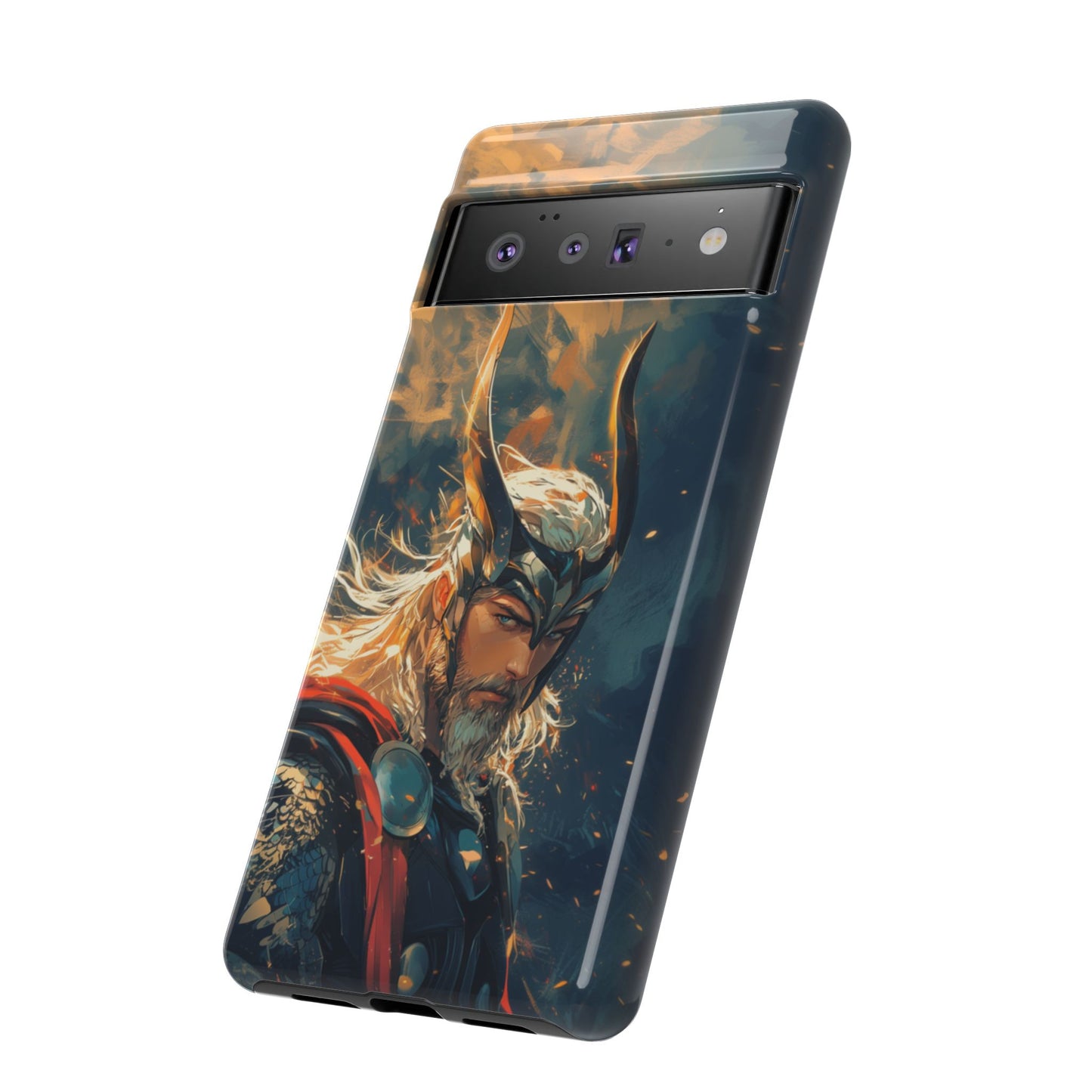 Storm-Bringer: Epic Thor Anime-Style Phone Case - iPhone, Google Pixel, Samsung