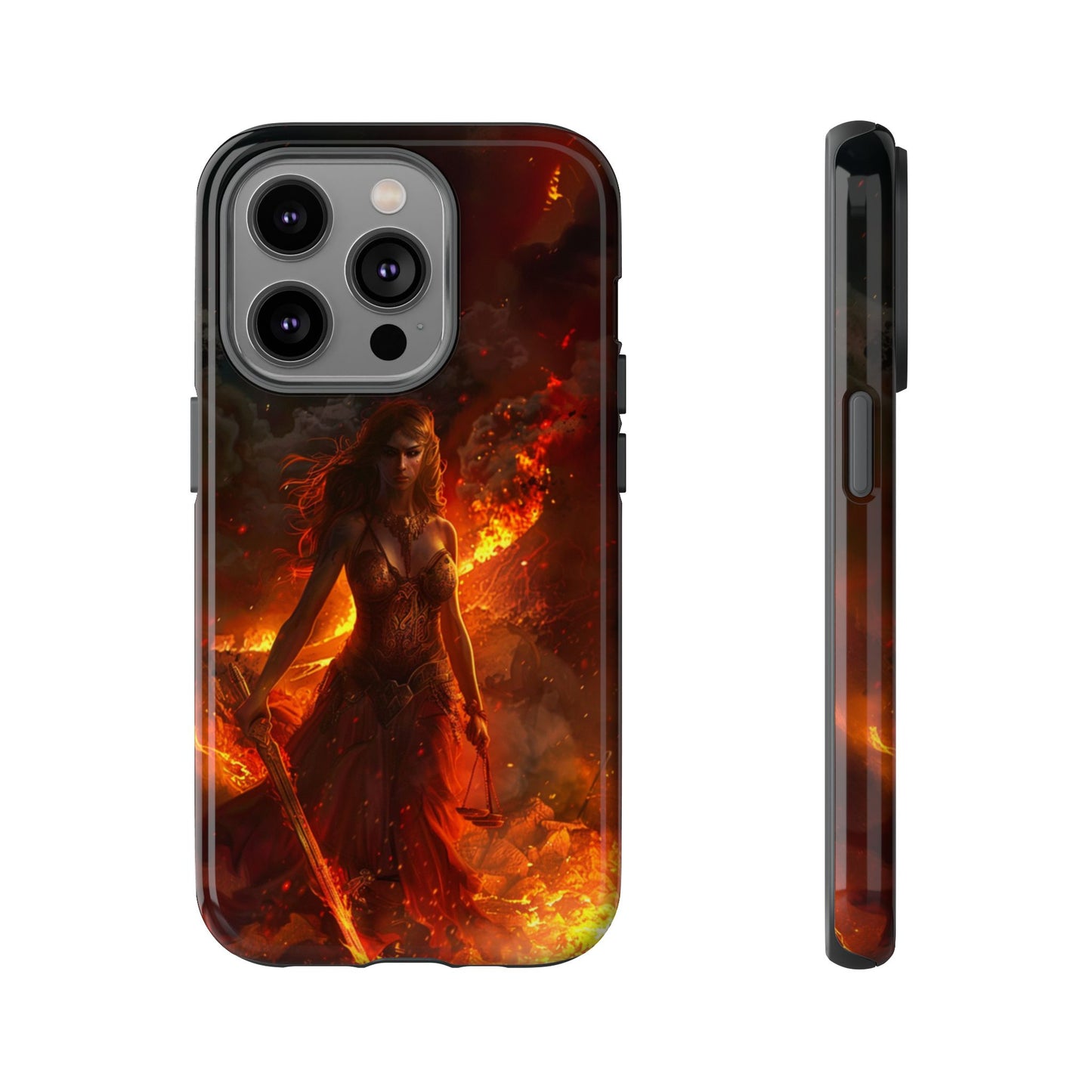 Fiery Goddess Nemesis Phone Case - iPhone, Google Pixel, Samsung Galaxy