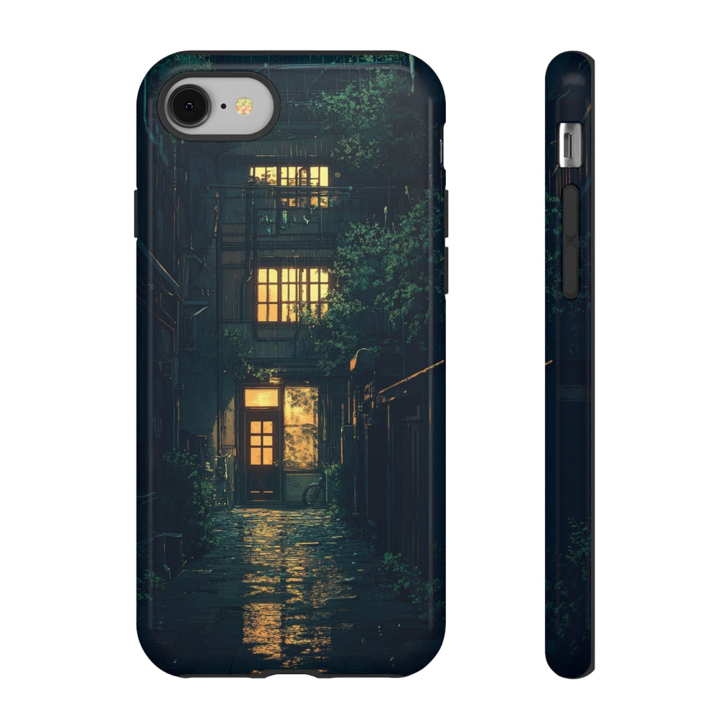 Rainy Alley - Tough iPhone Case