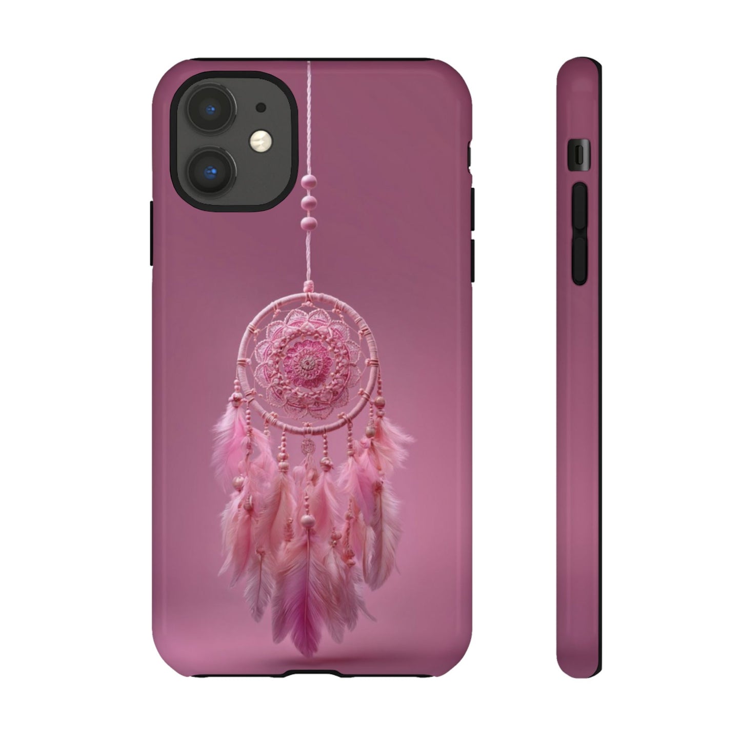 Pink Lace Dreamcatcher - Tough iPhone Case