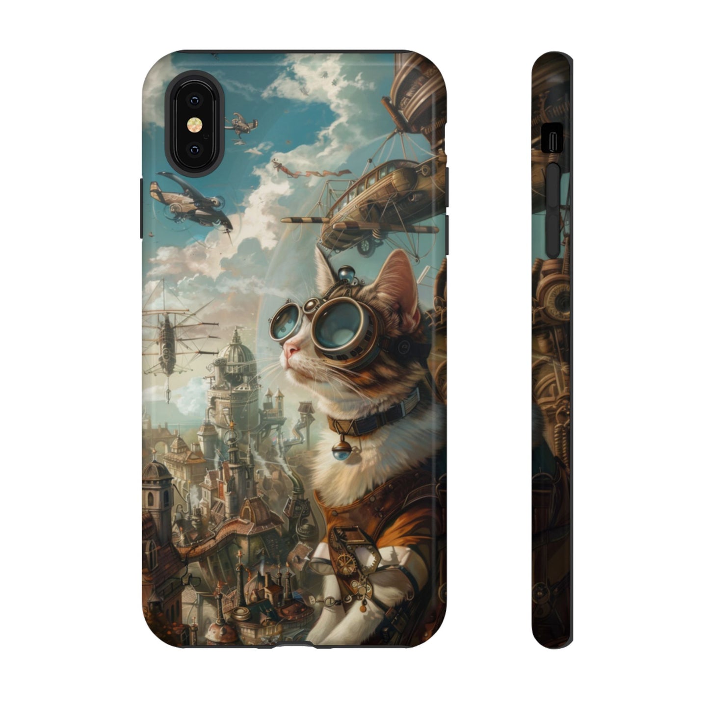Steampunk Aviator Cat - Tough iPhone Case