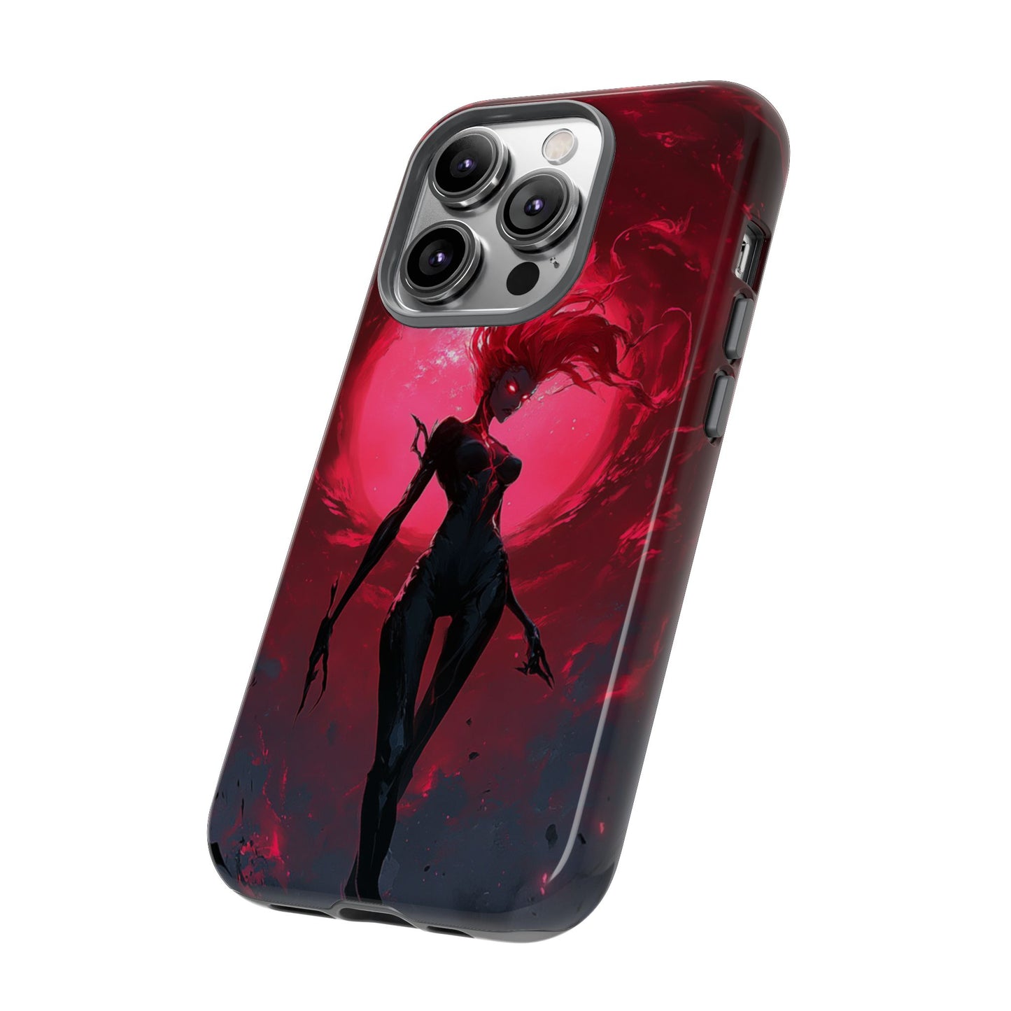 Crimson Eclipse Gothic Gaming Phone Case - iPhone, Google Pixel, Samsung Galaxy