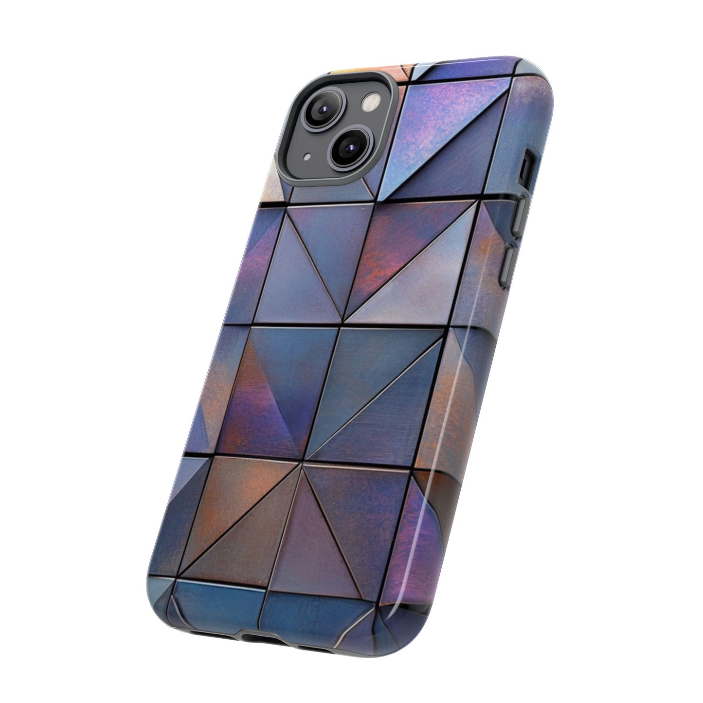 Iridescent Geometric Triangles Phone Case - iPhone, Samsung Galaxy, Google Pixel