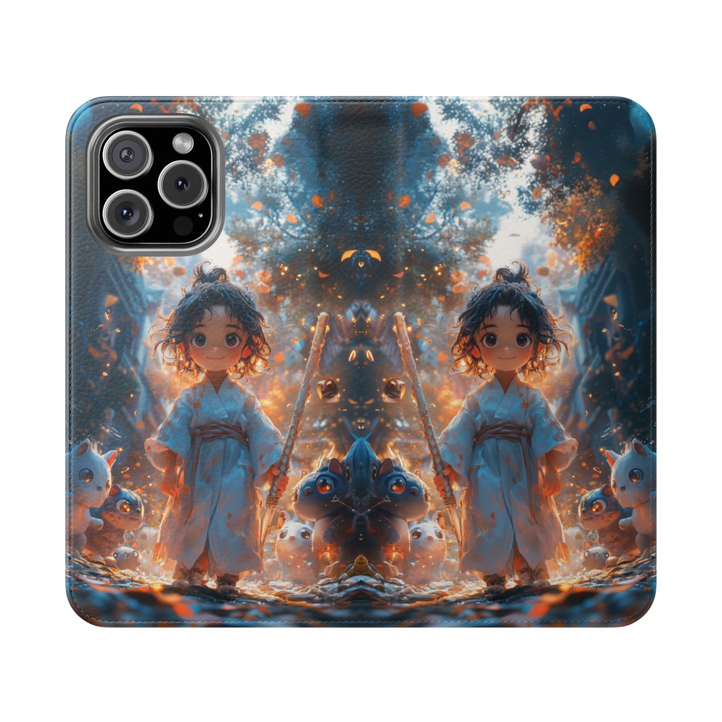 Forest Spirit Child - Wallet Flip Case