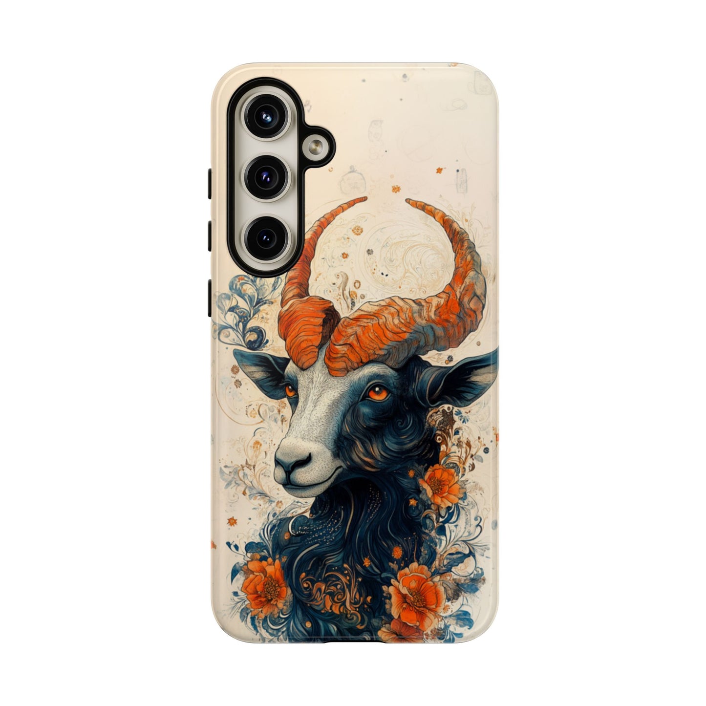 Capricorn Zodiac Artistic Floral Phone Case – iPhone, Google Pixel, Samsung Galaxy