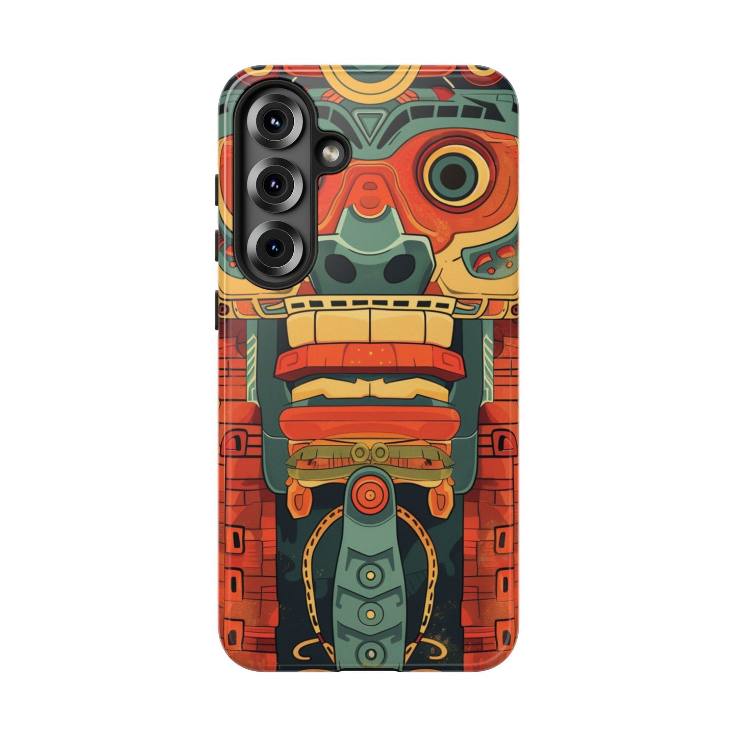 Aztec Totem Mask - Tough Samsung Galaxy Case