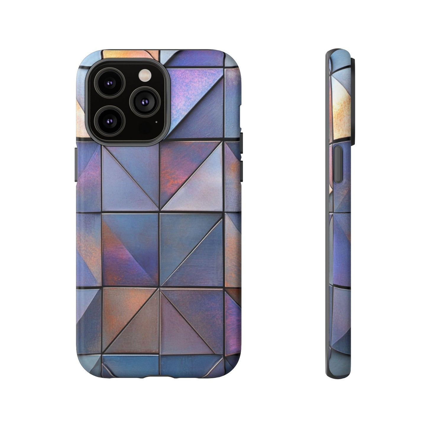 Iridescent Geometric Triangles Phone Case - iPhone, Samsung Galaxy, Google Pixel