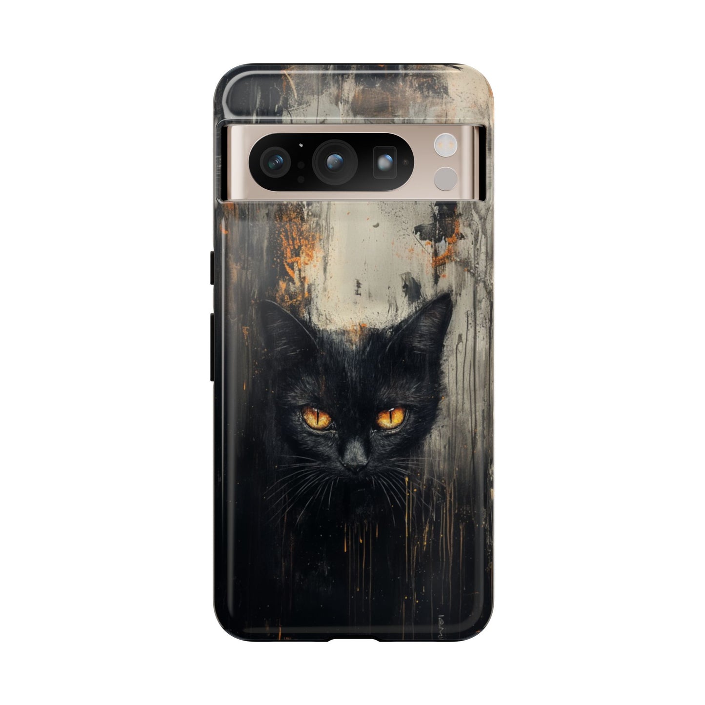Black Cat Shadow Gaze - Tough Google Pixel Case