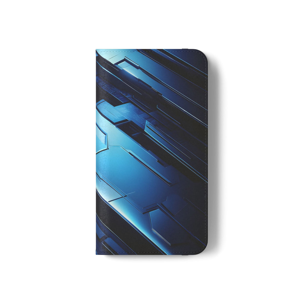 Blue Tech Matrix - Wallet Flip Case