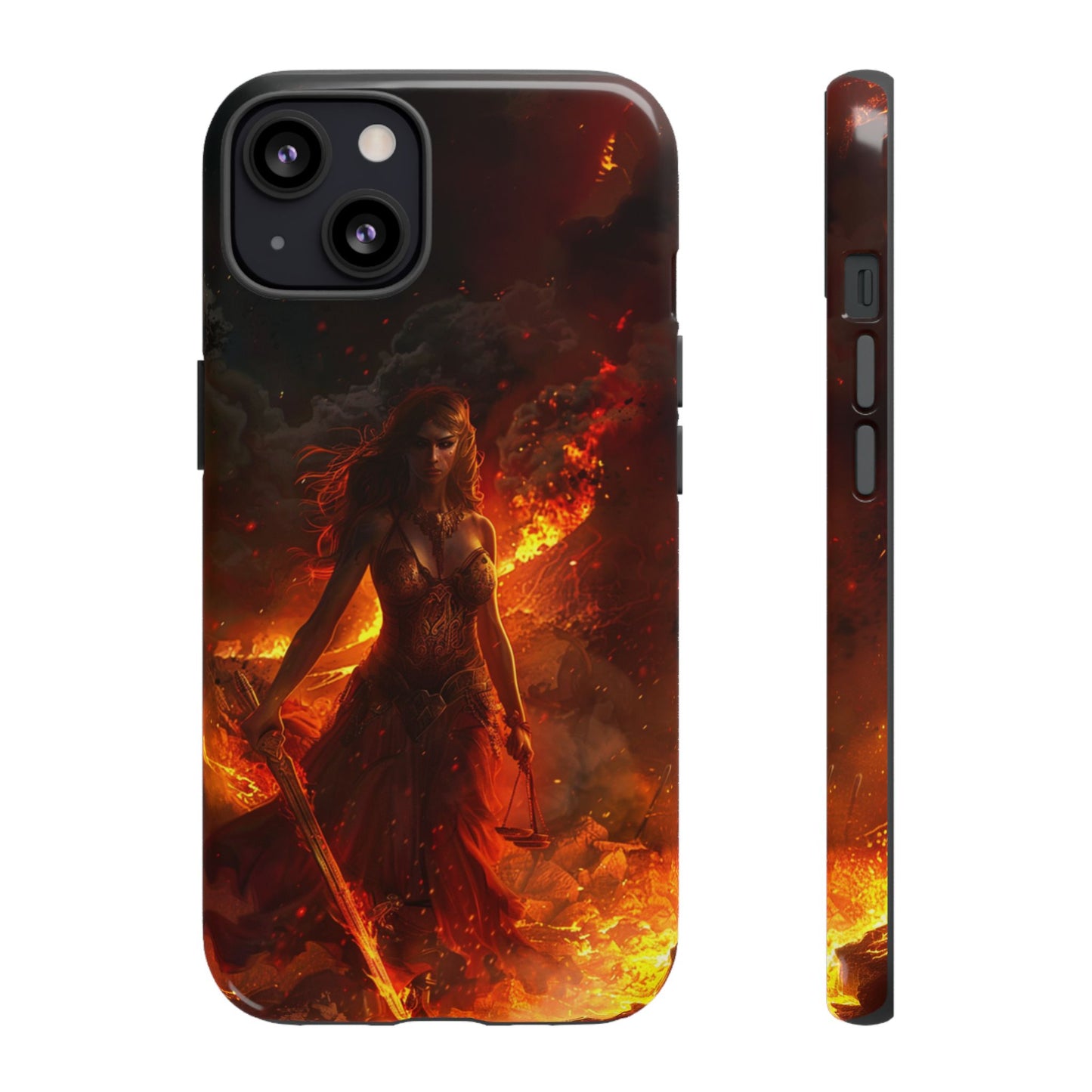 Fiery Goddess Nemesis Phone Case - iPhone, Google Pixel, Samsung Galaxy