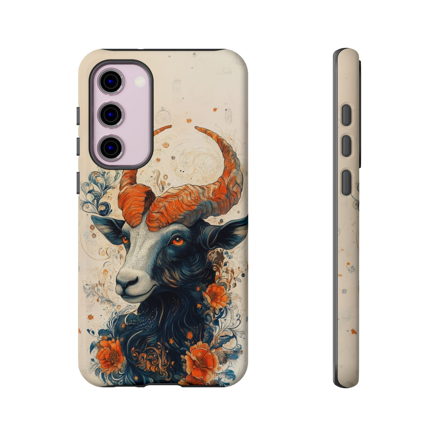 Capricorn Zodiac Artistic Floral Phone Case – iPhone, Google Pixel, Samsung Galaxy