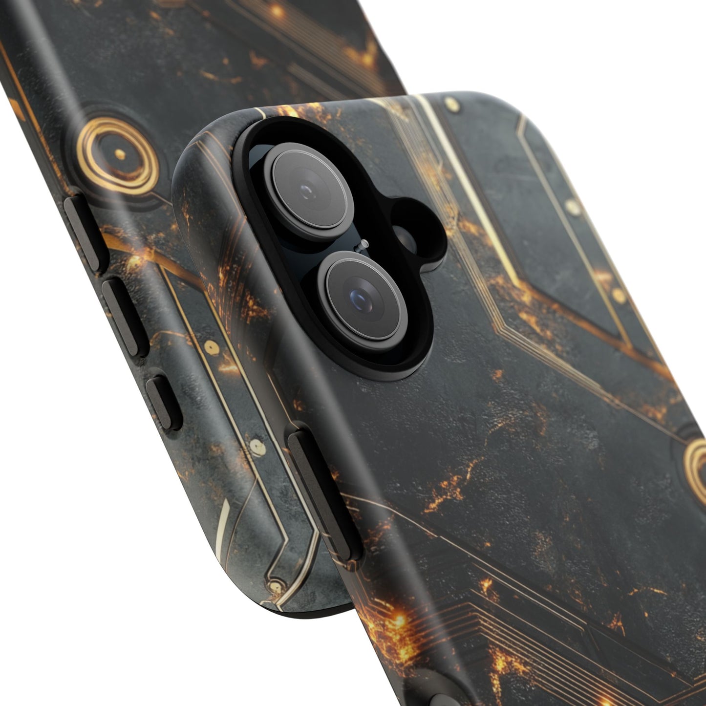 Obsidian Ember Circuit – Tough iPhone Case