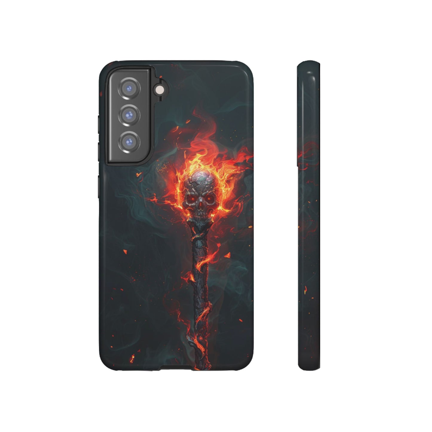 Inferno Skull Staff - Tough Samsung Galaxy Case