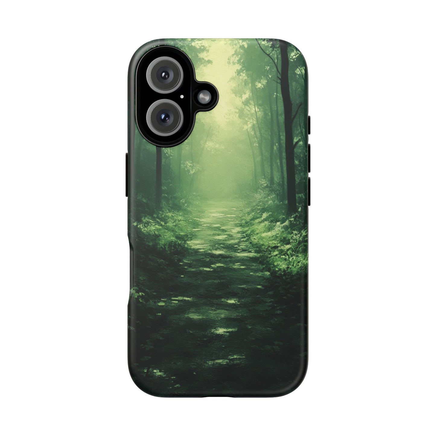 Emerald Mist Forest Path - Tough iPhone Case