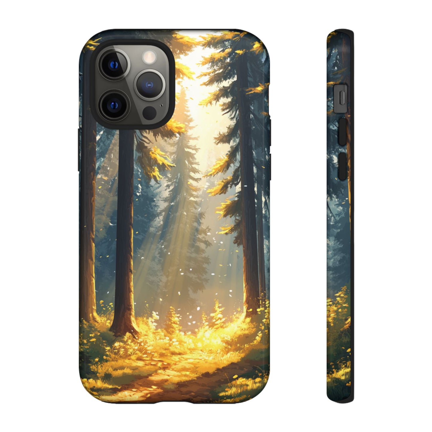 Golden Forest Path – Tough iPhone Case