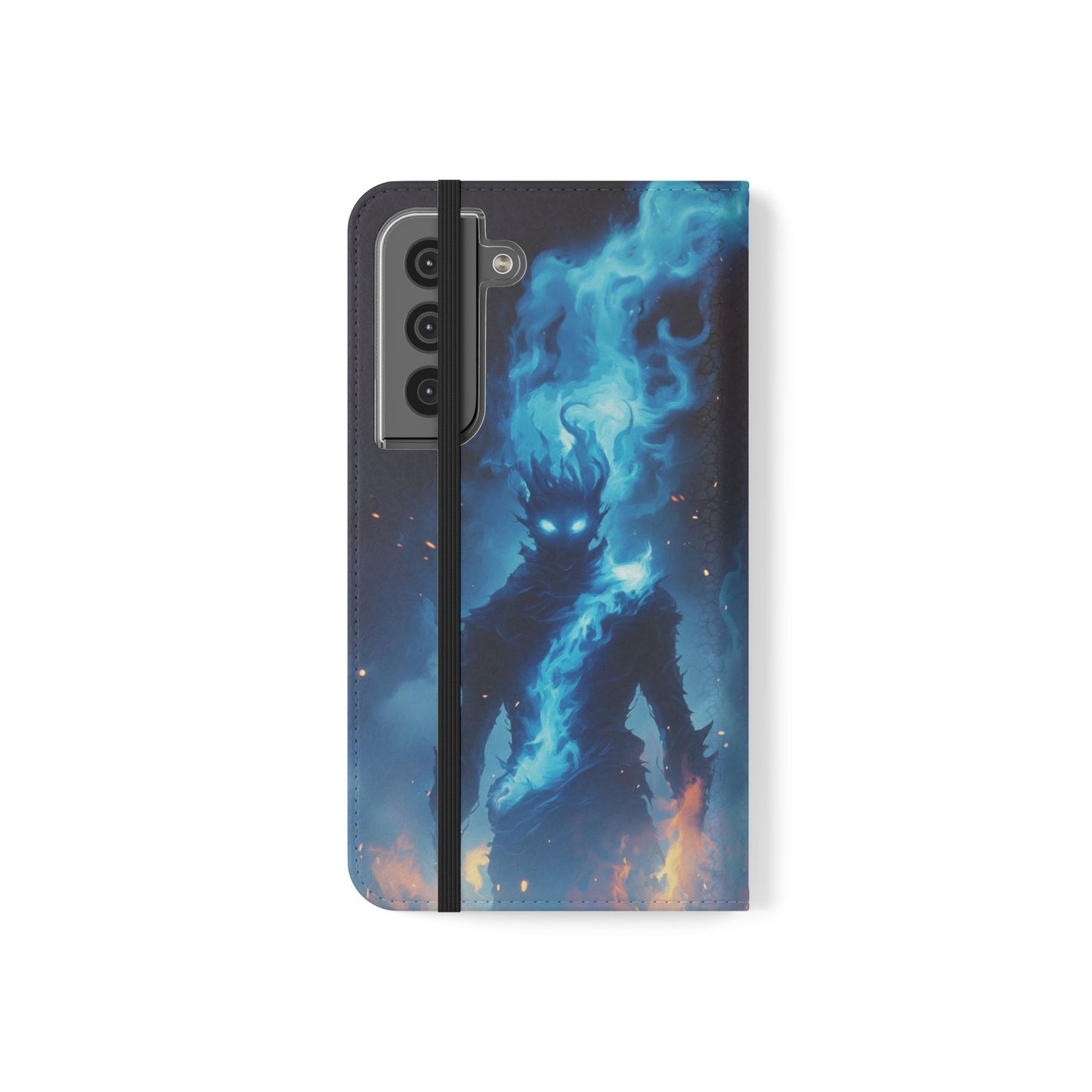 Blue Flame Spirit - Wallet Flip Case