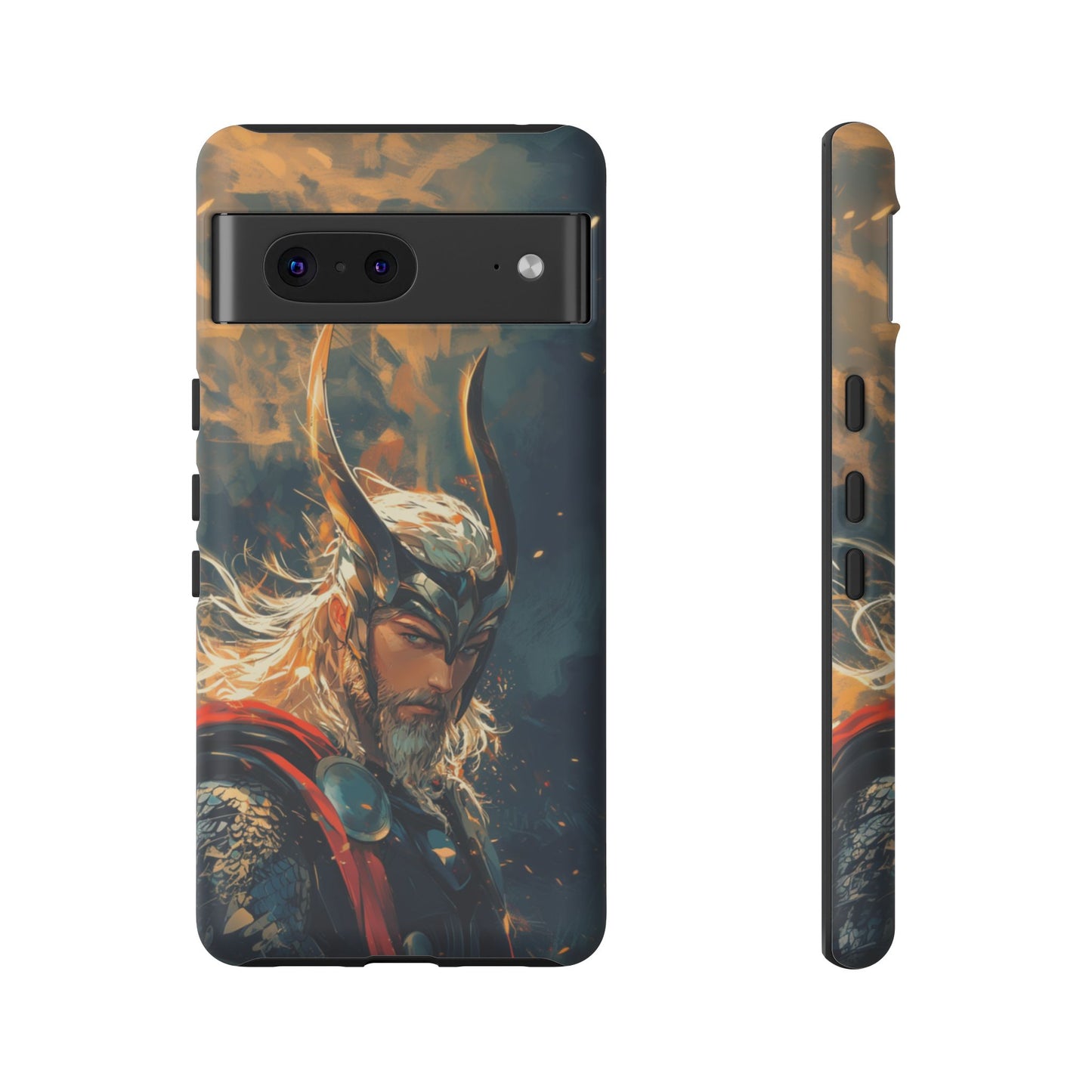 Storm-Bringer: Epic Thor Anime-Style Phone Case - iPhone, Google Pixel, Samsung