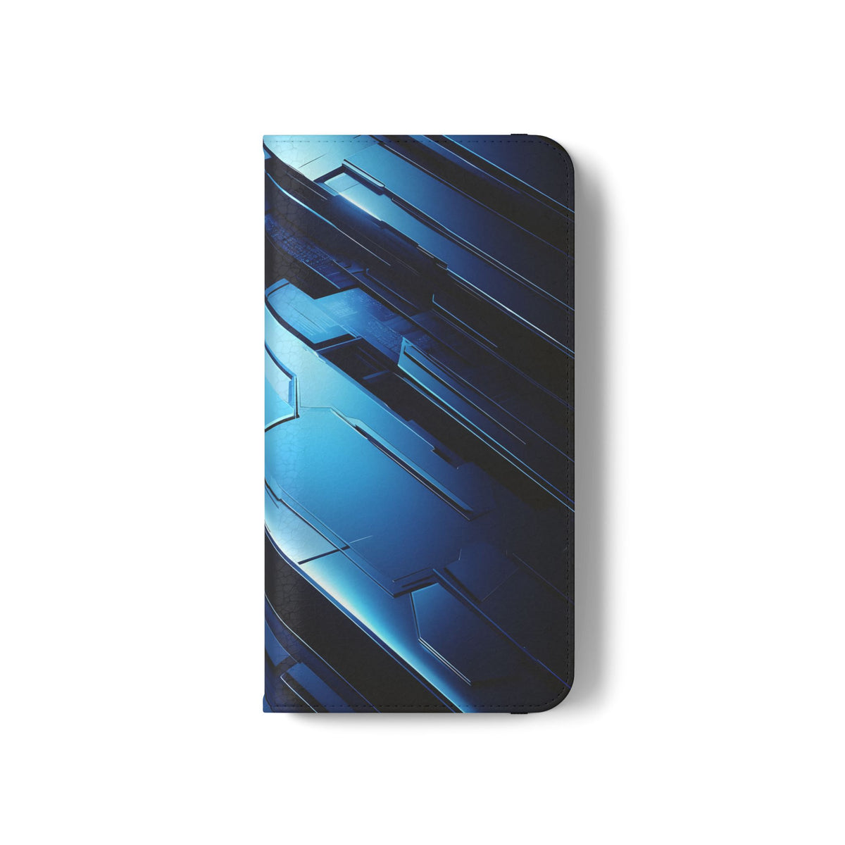 Blue Tech Matrix - Wallet Flip Case
