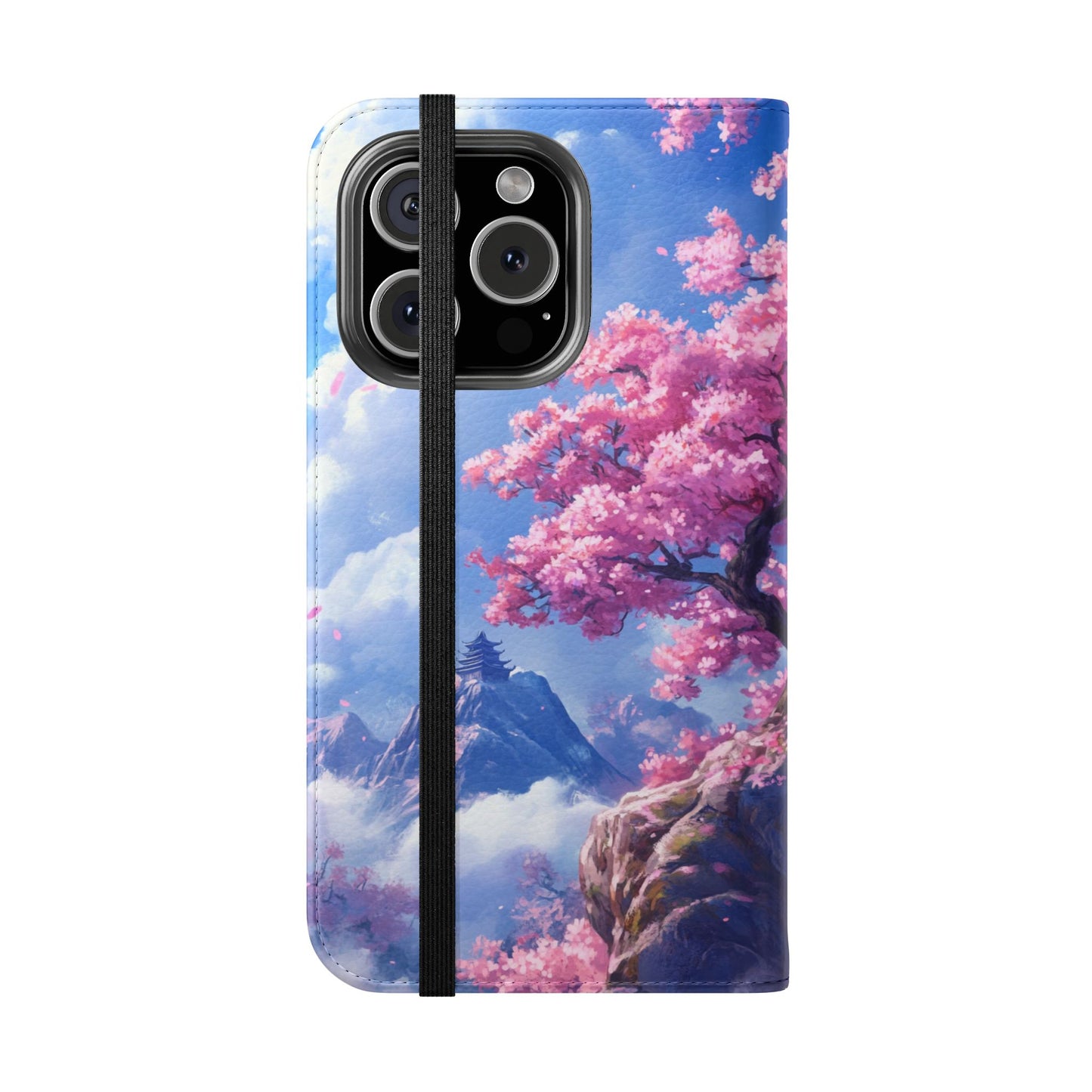 Sakura Sky Temple - Wallet Flip Case