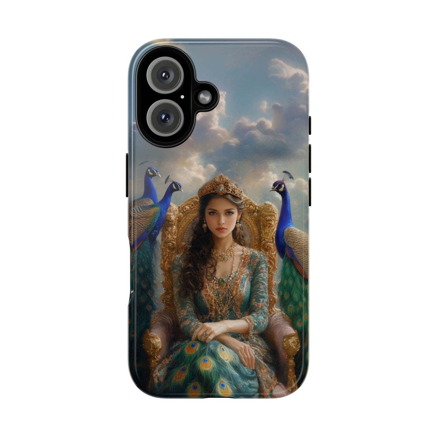 Hera Peacock Empress Golden Throne - Tough iPhone Case