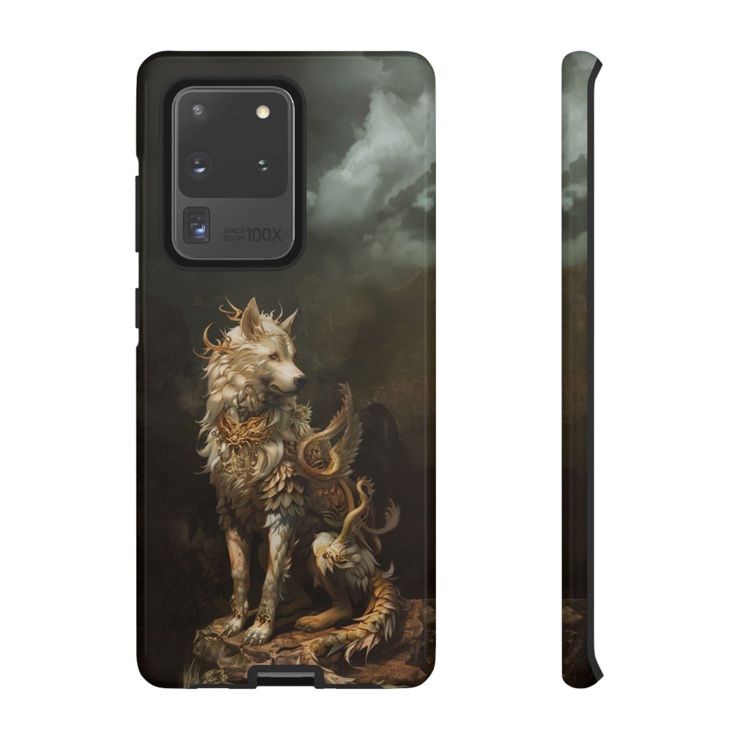 Antlered Wolf Guardian - Tough Samsung Galaxy Case